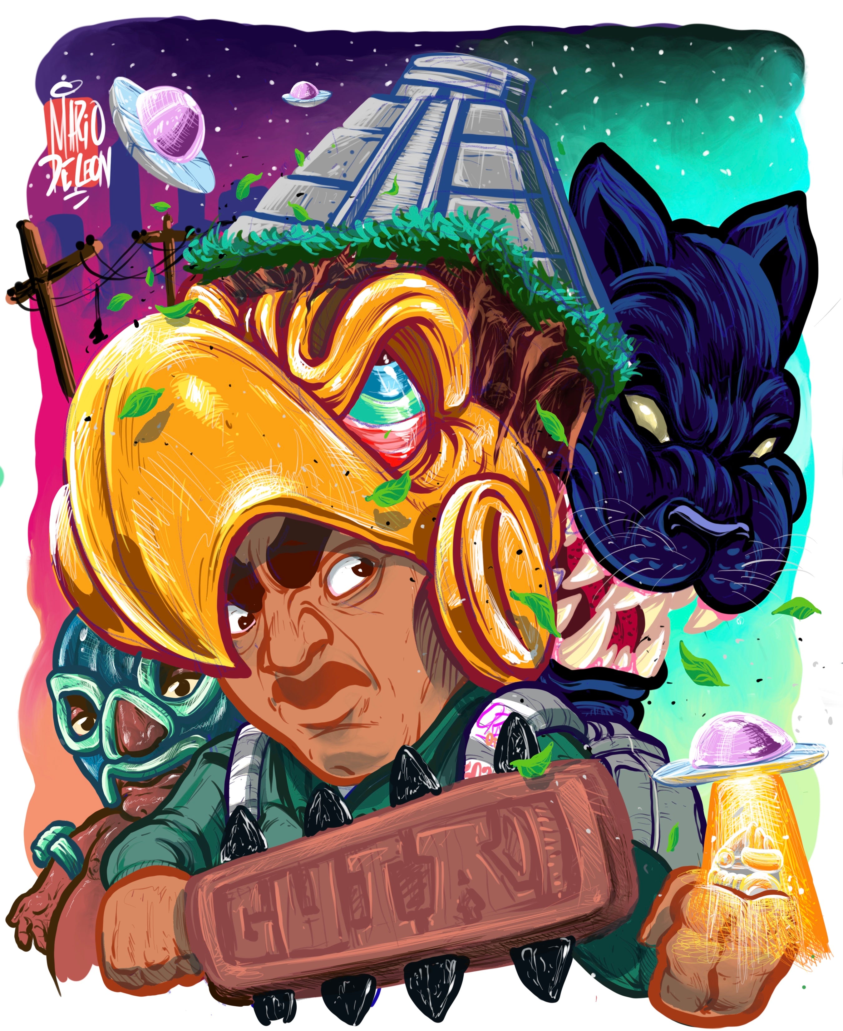 Urban Aztec — Art Print (18x24)